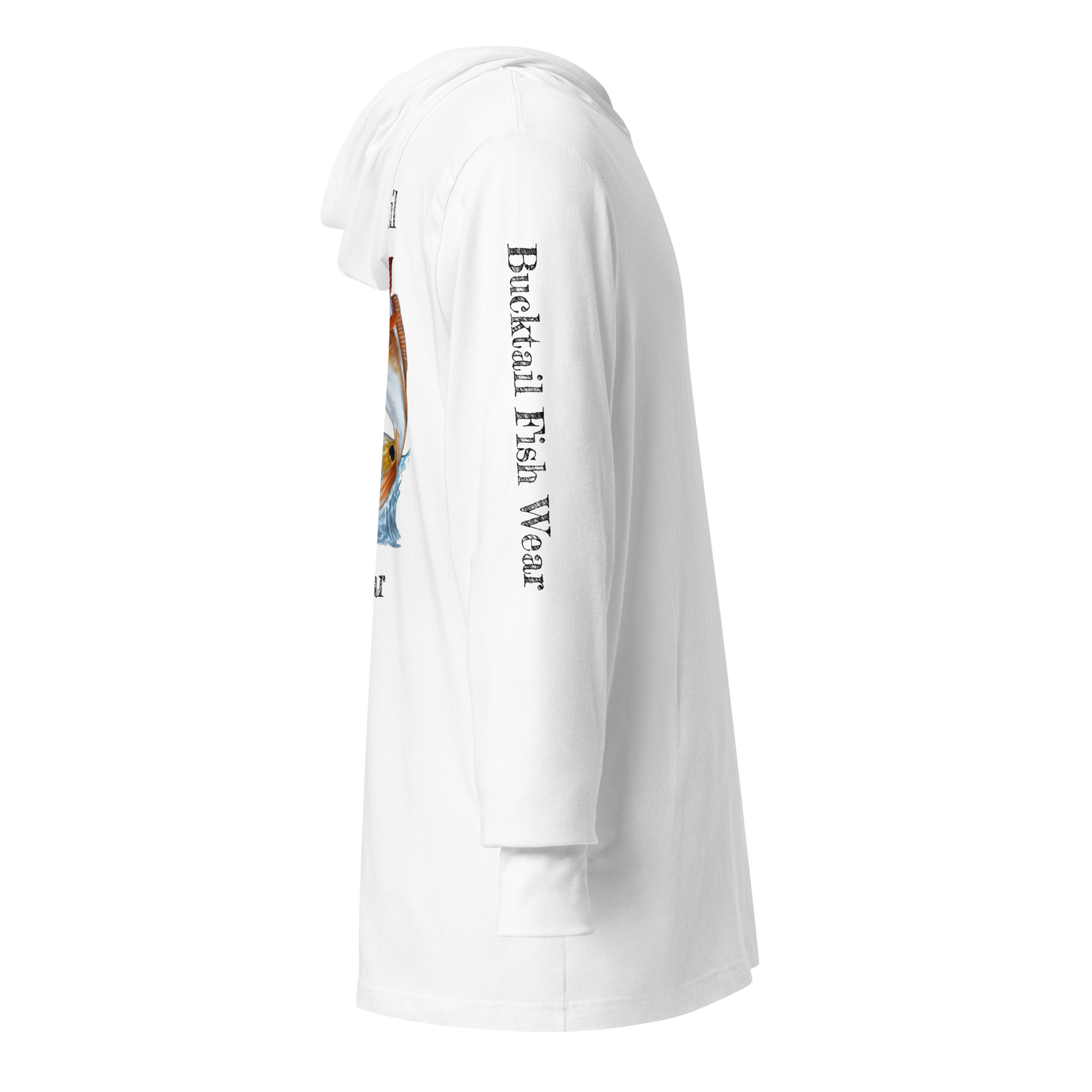 White UPF 50 Hooded