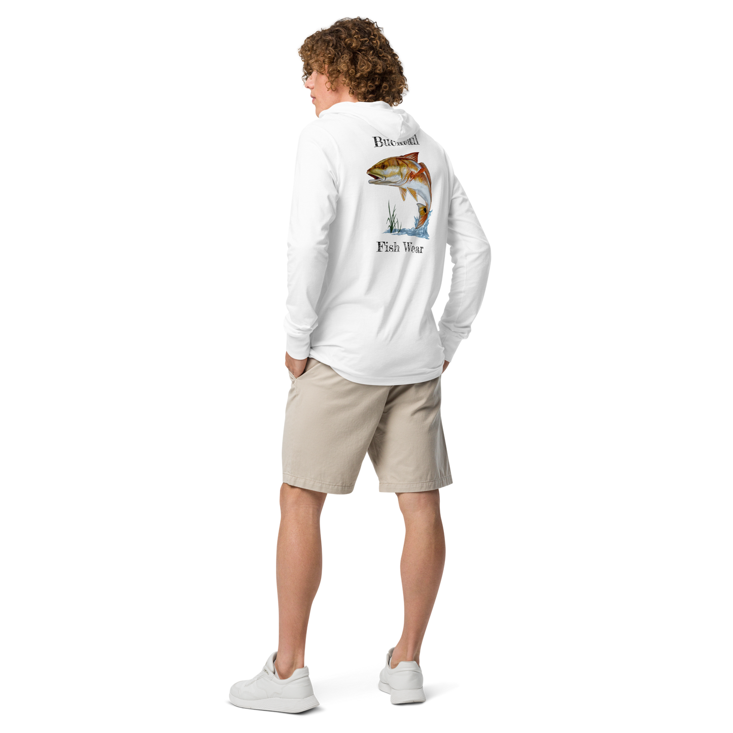 White UPF 50 Hooded