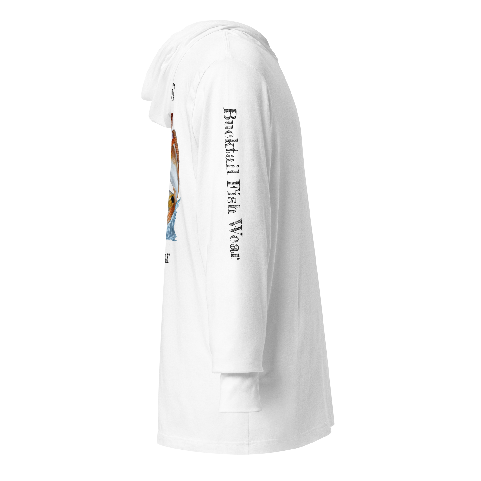 White UPF 50 Hooded