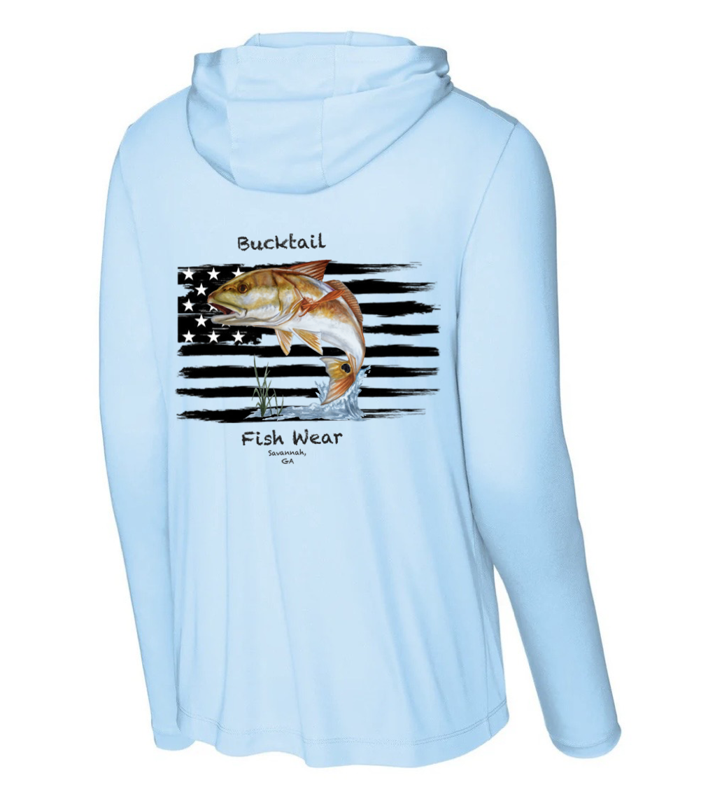 AMF light blue UPF hoddie